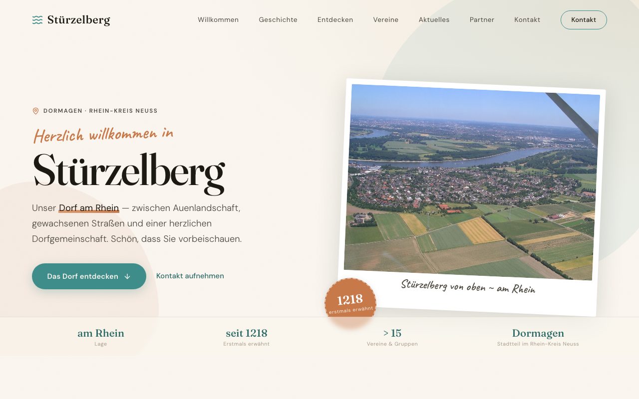 Screenshot der Website von Stürzelberg